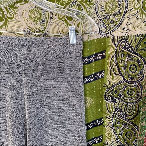 Rare Simon Miller Heather Gray Knit Wide Leg Pants Size Medium - Picture 6 of 16